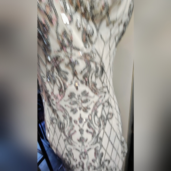 Privy Silver and White Midi Dress - Picture 8 of 16